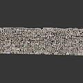 Stacked Wood and Stone Wall with Textured Surface and Natural Color Tones