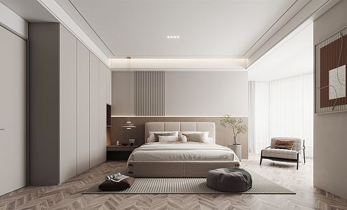 Modern Bedroom 3d model