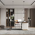 Modern study 3d model