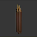 Brown Pencil Shaped Living Supplies With Pointed Tops And Smooth Surfaces