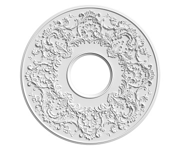 European-style lamp panel gypsum component carved 3d model