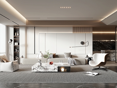 modern living room model