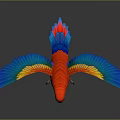 Modern parrot Xuinfeng parrot budgerigar monk parrot Shang parrot 3d model
