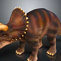 Realistic Triceratops Dinosaur Figure With Large Horns Spiked Frill And Open Mouth