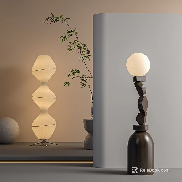 Modern Sculptural Floor Lamps With Unique Designs 3d model