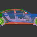 Audi Light Blue Sports Coupe With Modern Design Black Wheels And Stylish Front Headlights