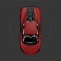 Red Sports Car With Sleek Aerodynamic Design Black Roof And Alloy Wheels