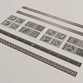 Hardware Tools Metal Grilles With Various Designs And Multiple Sizes For Ventilation 3d model
