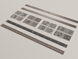 modern floor drain 3d model