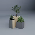 Modern Outdoor Chair With Potted Plants And Stylish Design For Garden