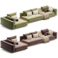 Modular Sectional Sofa With Various Color Options Decorative Pillows And Soft Throw Blanket