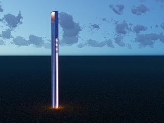 Modern street lamp garden lamp 3d model