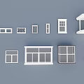 Variety of windows 3d model