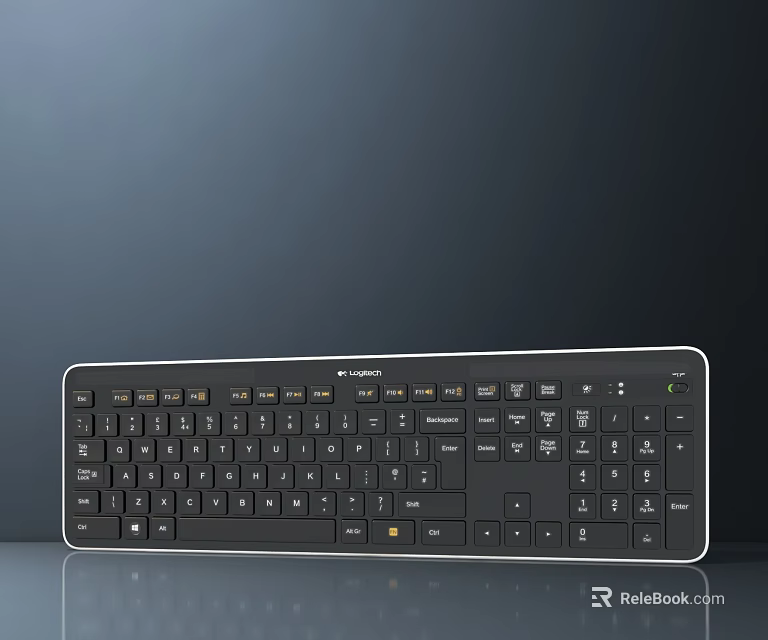 Logitech Computer Keyboard With Modern Design And Full Size Layout For Office Use 3d model 