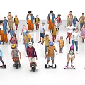 Modern Multiplayer Characters 3d model