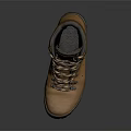 Brown High Top Hiking Boots With Lace Up Design And Rugged Outdoor Sole
