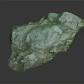 Rocky Terrain 3D Model With Irregular Gray Stone Structure And Textured Surface 3d model