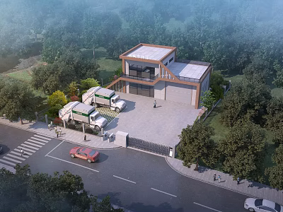 Transfer station 3d model
