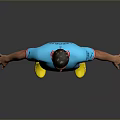Blue Football Apparel Set With White Shorts Blue Socks And Yellow Boots