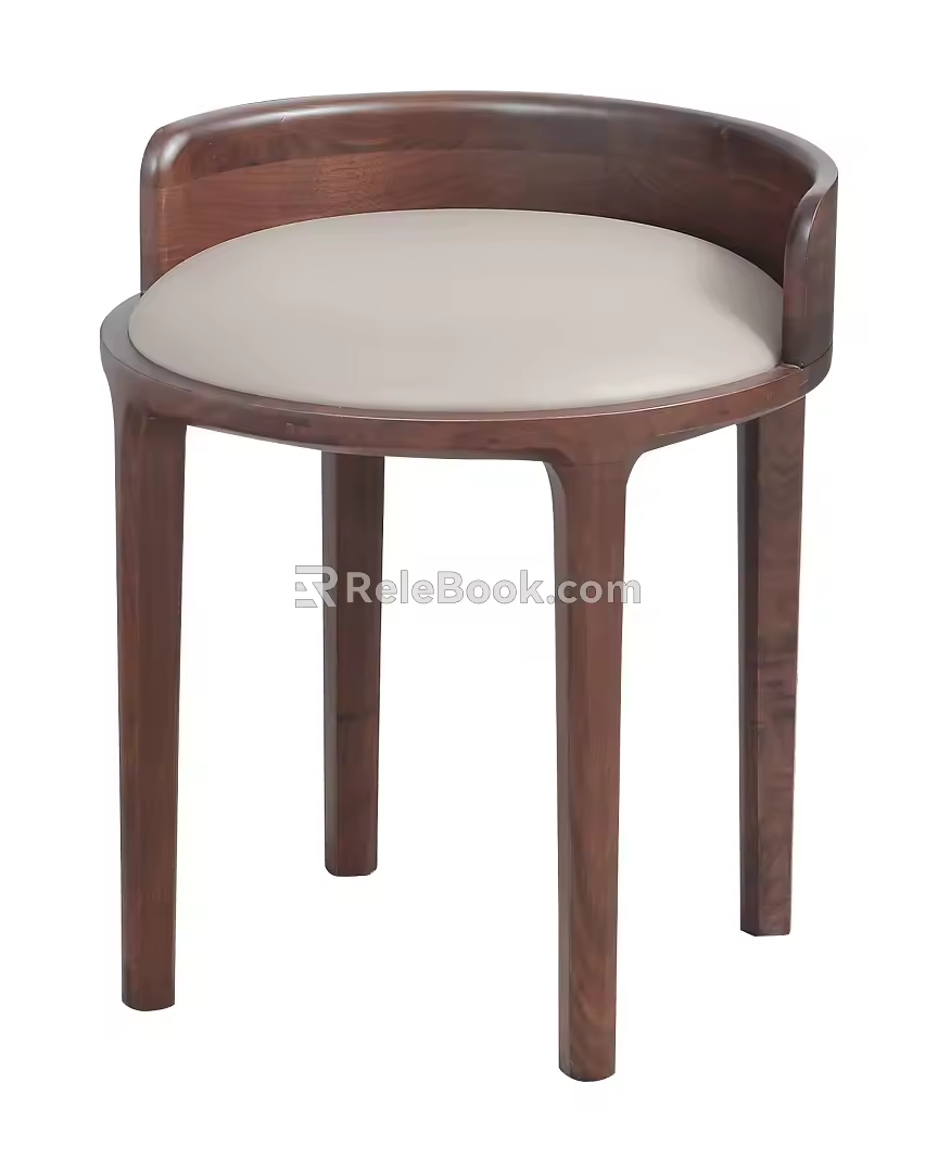 Stool Foot Casual Sofa Stool Bench Round Stool 3d model