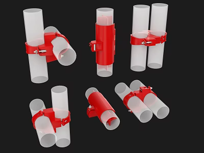 Construction pipe scaffolding buckle retainer fastener connector 3d model