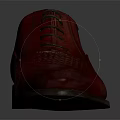 Classic Red Leather Dress Shoes with Intricate Woven Pattern for Formal Occasions