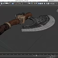 Tomahawk Game Axe Ares Axe Mountain Axe Pangu Axe Cold Weapon Low Face Number Low Model Simple Model Video Level Super Realistic 3d model