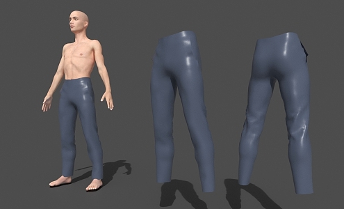 Men's Clothing Trousers 3d model