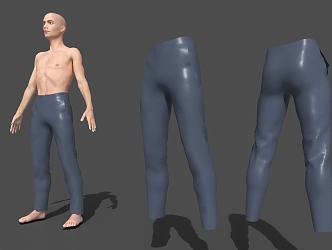 Men's Clothing Trousers 3d model