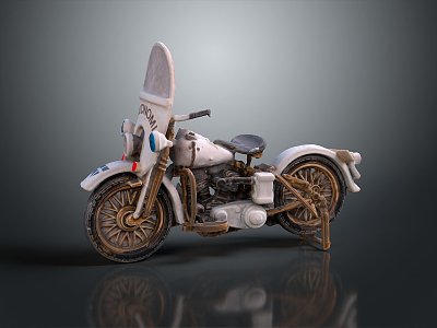 Modern motorcycle two-wheeled motorcycle off-road motorcycle road racing motorcycle 3d model