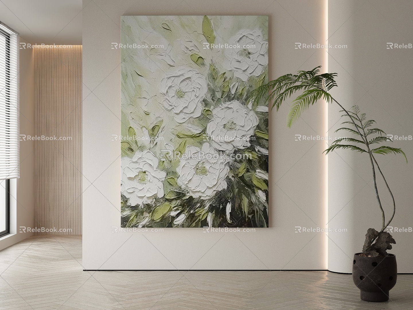 modern decorative painting 3d model