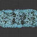 Decorative Ornament Set with Snow Covered Bushes and Frosty Details