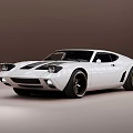 White Sports Car With Sleek Modern Body And Stylish Alloy Wheels Design