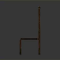 Vintage Carved Wooden Chair With Ornate Backrest Design And Sturdy Legs