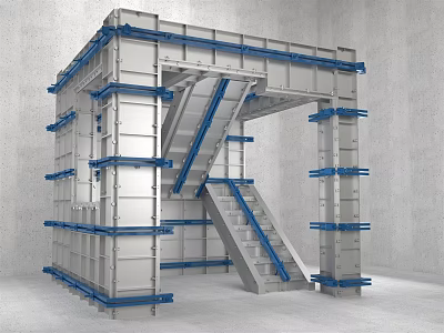 Modern aluminum mold template 3d model Modern aluminum mold template 3d model