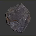 Natural Purple Blue Raw Stone With Rough Textured Surface For Decorative Projects