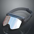 Stylish Modern Daily Use Goggles With Gray Strap And Reflective Lens