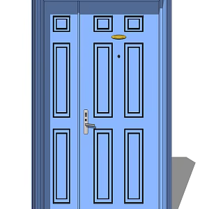 Modern child-mother door 3d model