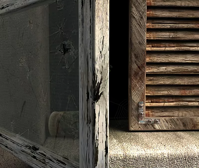 Industrial LOFT casement window 3d model