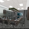 Modern Spacious Office Lobby Interior With Polished Marble Floor And Professional Busy Business Staff