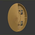 Orange 3D Model of Boat like Structure With Wheels and Wooden Texture Frame