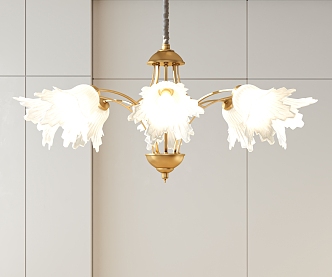 French chandelier lamps decorative lamps 3d model