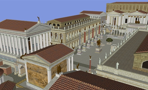 European Classical Architecture Ancient Roman Architecture Ancient Greek Architecture 3d model