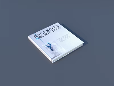 Blackstage Architecture Book Showcasing Modern Architectural Designs And Visual Content 3d model