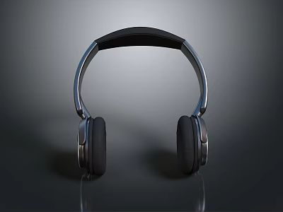 Modern Over Ear Headphones With Comfortable Ear Cushions And High Quality Audio 3d model