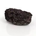 Natural Dried Date Fruit With Dark Wrinkled Surface And Organic Texture 3d model