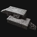 Ancient Architectural Stone Structure with Traditional Steps and Platform Design