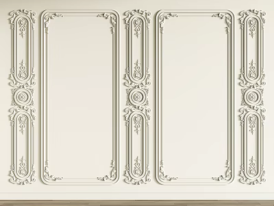 carved clapboard 3d model