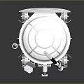 Lunar Rover With Large Solar Panel Multiple Wheels And Communication Antenna