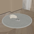 Round carpet 3d model